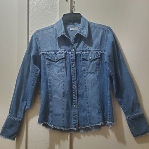 Denim Western Long Sleeve Button down shirt